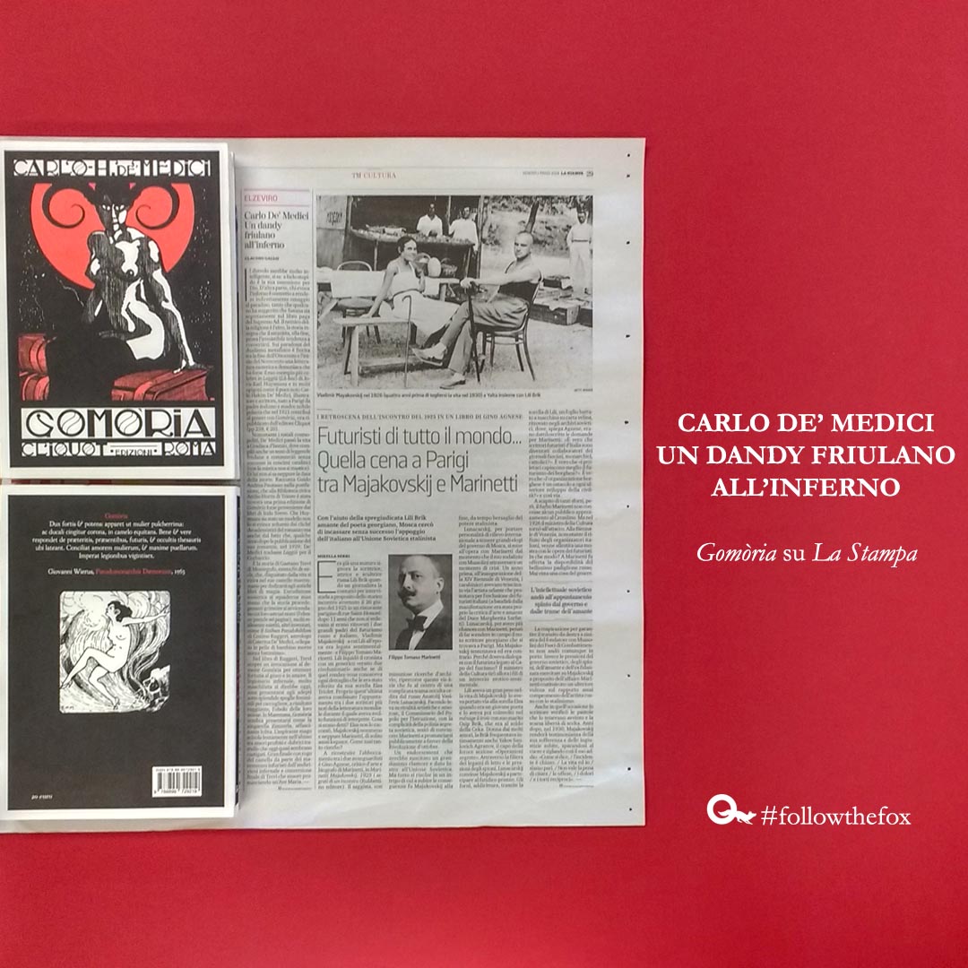 «Il diavolo sarebbe molto intelligente, si sa: a farlo stupido è la sua ossessione per Dio.»

Su <a href="/LaStampa/">La Stampa</a> di oggi #ClaudioGallo recensisce 
"Gomòria" di Carlo H. De' Medici. 
#followthefox 🦊