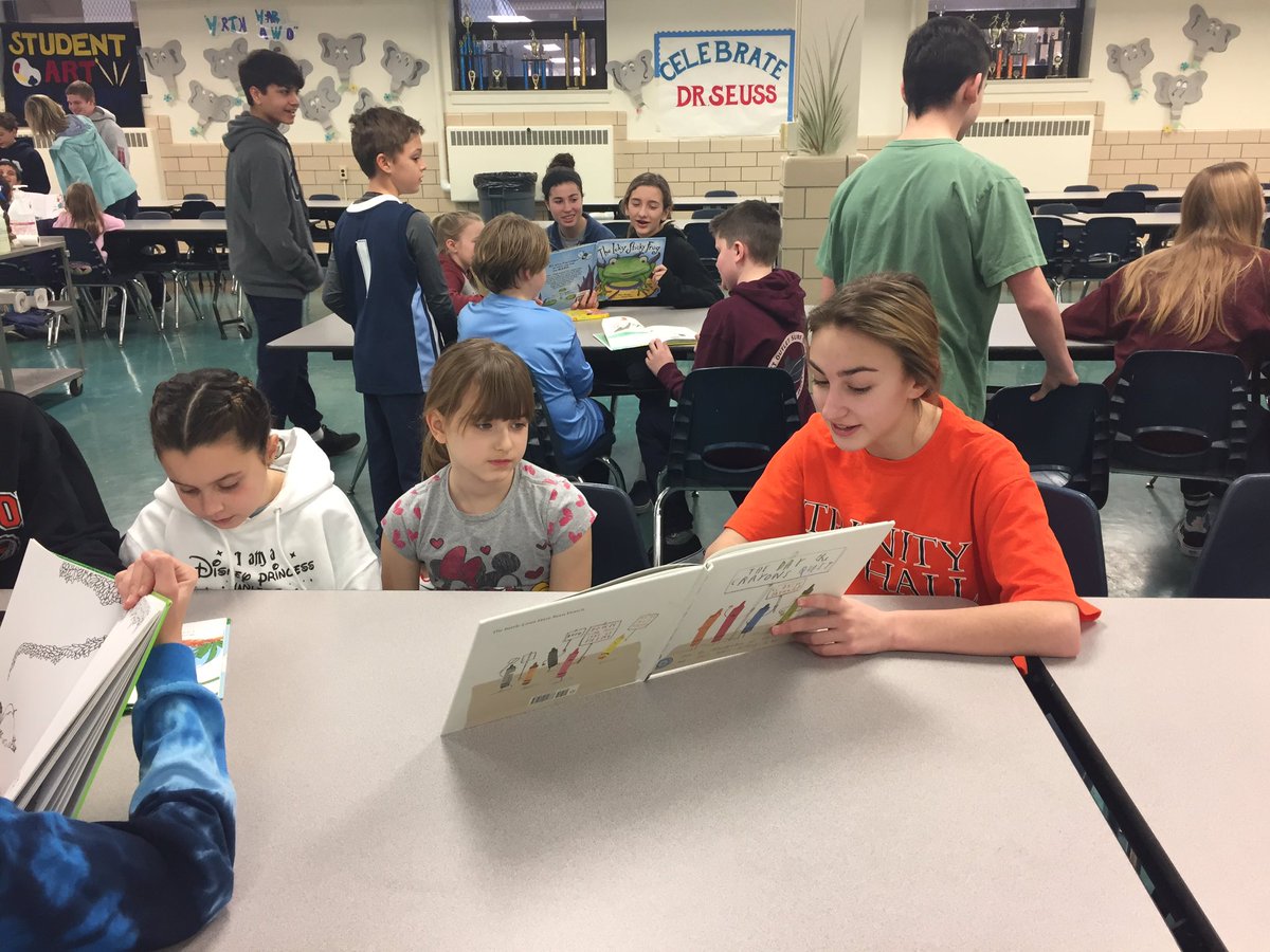 Reading buddies for Read Across America