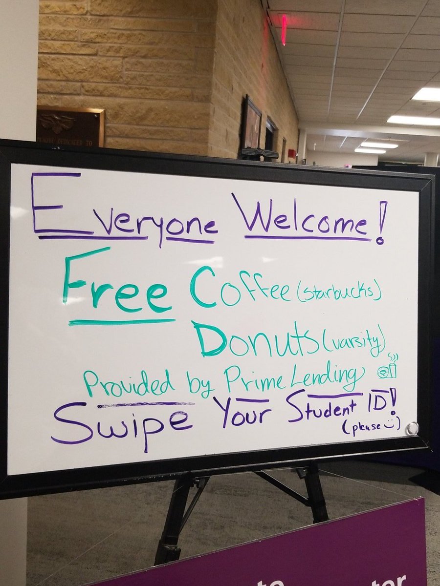 KstateSVA's tweet photo. Coffee and donuts in the Vet Center! https://t.co/XC9eCT5g4T