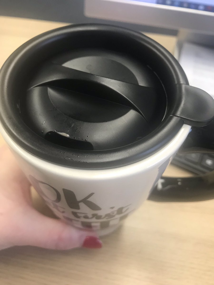 Farmlvngirl's tweet image. Am I the only one the struggle to drink coffee with these lids on them??  #coffeeproblems