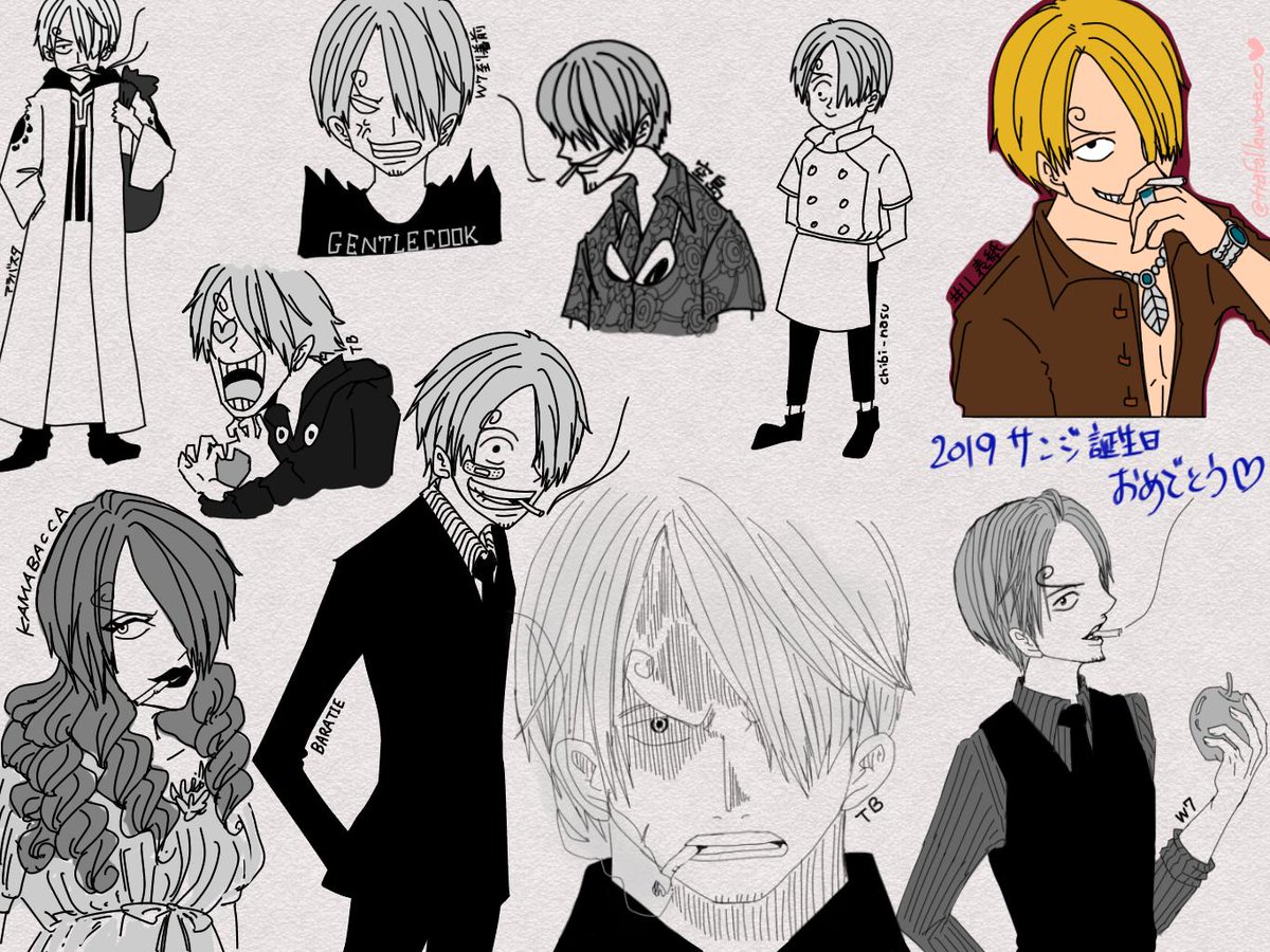 トラ子 Twitterissa サンジくんおめでとう 人知れず場を離れてはここぞとばかり仲間のピンチを幾度と救ってきたヒーローのような人です 2年前のお衣装を描き連ねてみた やっぱり好き サンジ生誕祭19 サンジ誕生祭19 トラ子 Twitterissa サンジくんおめでとう 人知れず場を離れてはここぞとばかり仲間のピンチを幾度と救ってきたヒーローのような人です 2年前のお衣装を描き連ねてみた やっぱり好き サンジ生誕祭19 サンジ誕生祭19