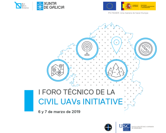 clusterticgal's tweet photo. 👏🏽As empresas socias do Clúster @altianews, @cinfoTV, @IndraCompany e @sivsa_es participarán no I Foro Técnico da Civil UAVs Initiative de @axenciaGAIN no aeródromo das Rozas e no campus de Lugo da @UniversidadeUSC  👉🏽https://t.co/zE2fuix76n https://t.co/Olvlm9WSKo