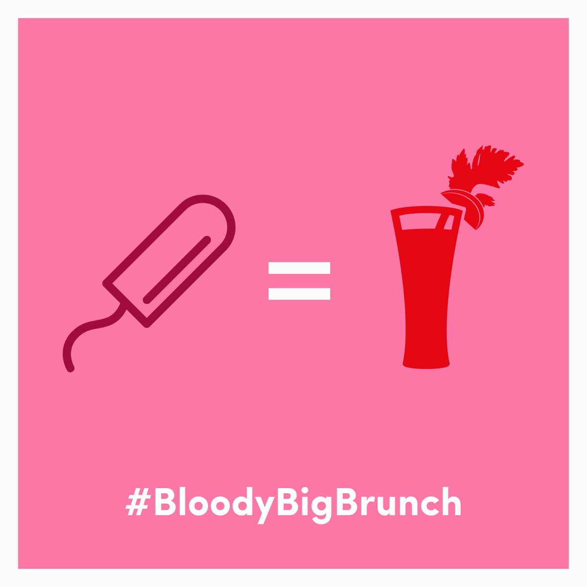 Fancy a day of pancakes, bloody Mary’s and drag? Get yourself to @BloodyBigBrunch Sunday 3rd of March in Shoreditch to help end #PeriodPoverty ✊🏽! Pay for your Bloody Marys with #period products ❤️💗