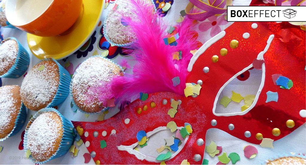 boxeffect's tweet image. Das gesamte BOXEFFECT-Team wünscht Euch ein schönes Faschings-Wochenende. boxeffect.de #carneval #fasching #mitmenschenfeiern #Wochenende #Packaging