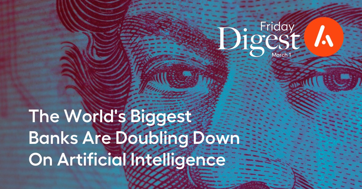 AutomationACDMY's tweet photo. #FridayDigest
• The World’s Biggest Banks Are Doubling Down On AI https://t.co/wfT3iouxzb
• AI Ethics Must Move Beyond Lists of ‘Principles’ https://t.co/3D72fo02y7
• The Future of #AI Will Be About Less Data, Not More https://t.co/Ci8yvVtqO1 https://t.co/Z3uJGp3HVR