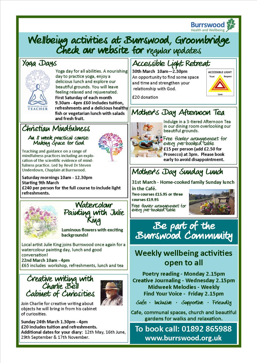 It's March and there's lots going on!
burrswood.org.uk/news-and-event…