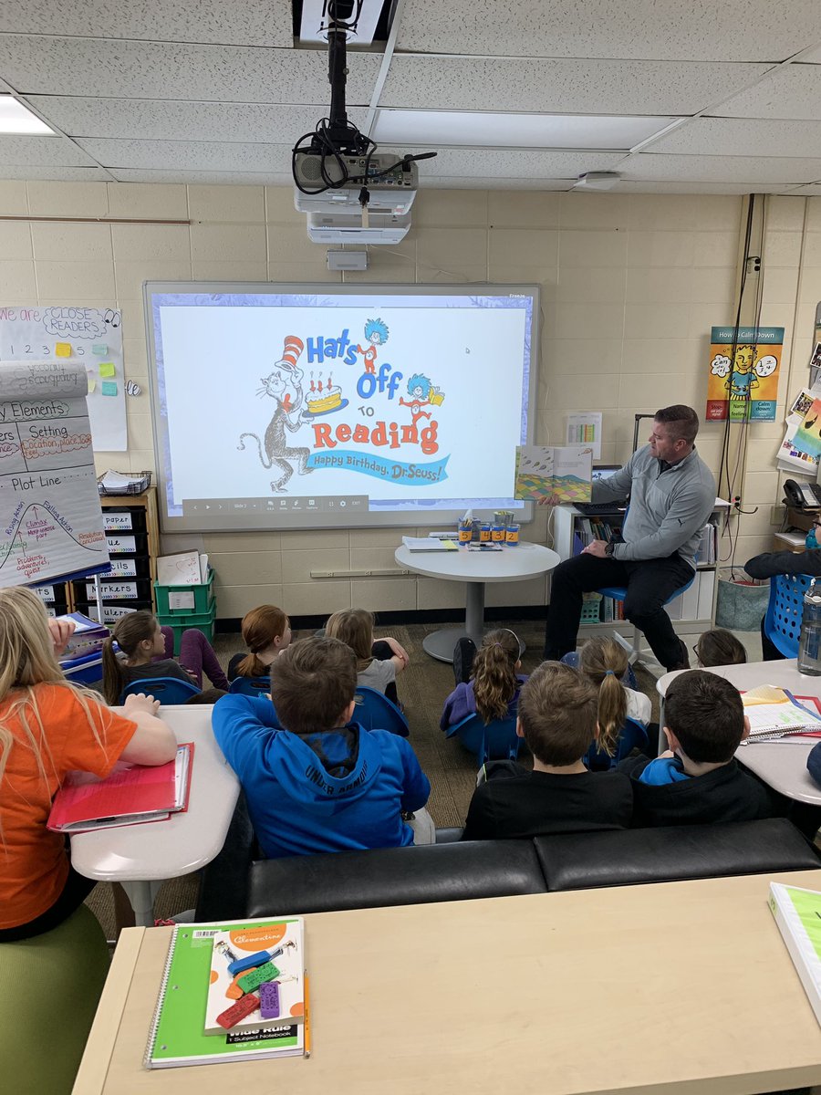 Thank you <a href="/twspence/">Tony Spence</a> for being our guest reader today as we celebrate Dr. Seuss’s birthday and Read Across America!