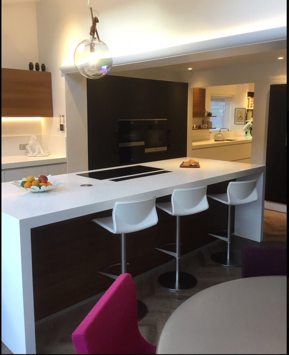 DBKitchens's tweet photo. Have a look 👀 at this #beautifulkitchen we recently installed #FeastYourEyes Friday with a #herringbonefloor #secretkitchen for baking @Miele_GB appliances @AirUno_UK #downdraftextractor @quookeruk #twintaps @pendantlights #howmanymonkeyscanyouspot #kitcheninspo https://t.co/yrHmNEbLbq