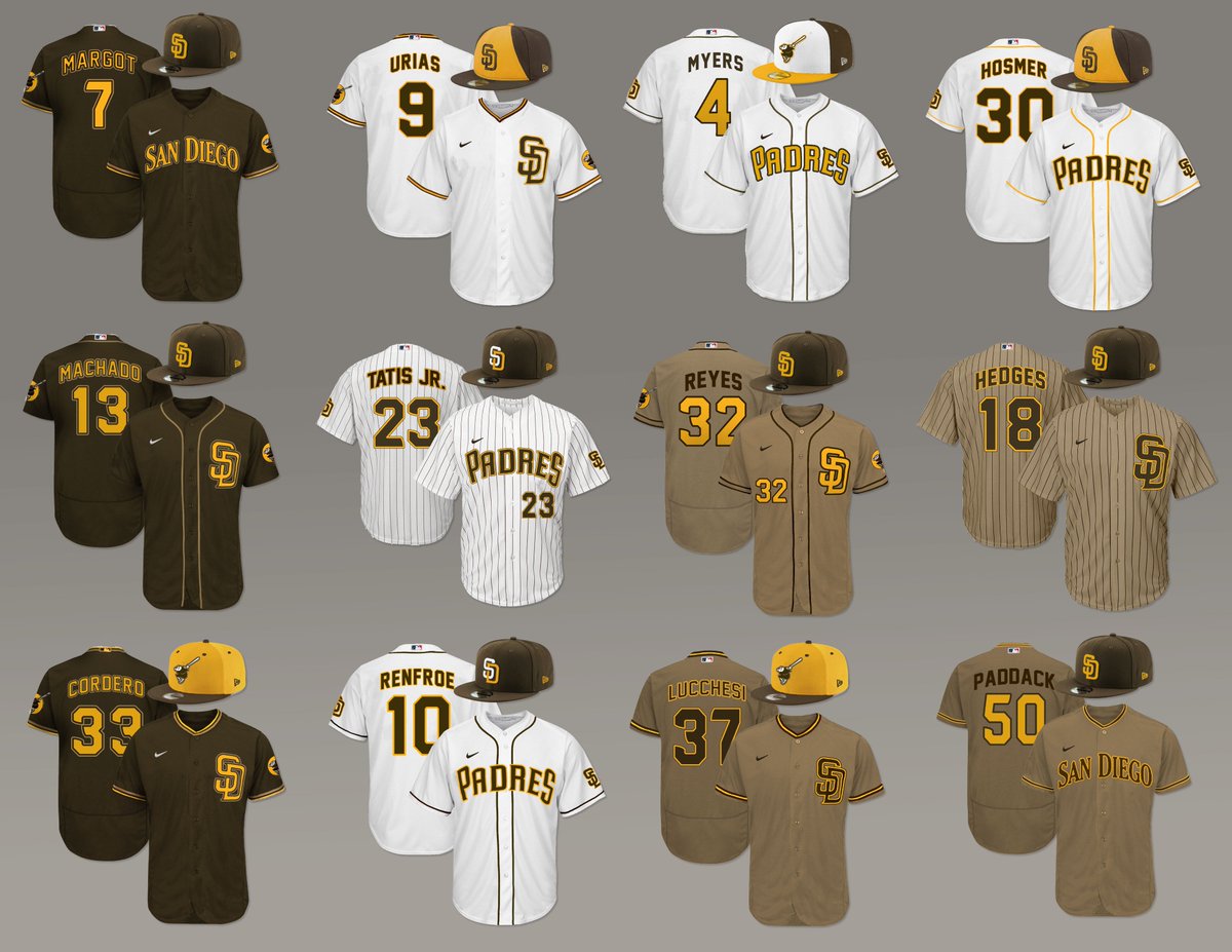 padres brown pinstripe jersey