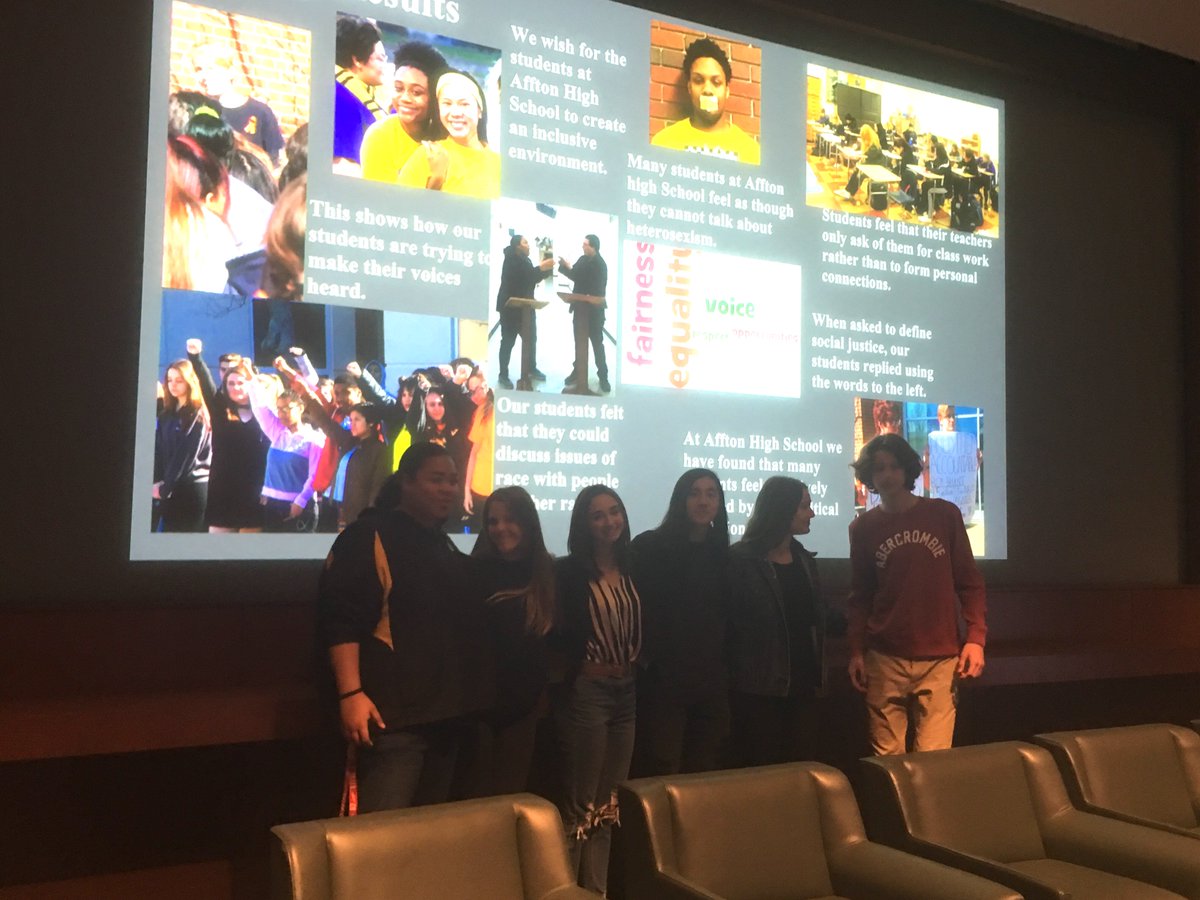 g2cplus's tweet image. Change agents from @AfftonHS getting us started with their photovoice project this morning! #G2Cplus #Gateway2Change