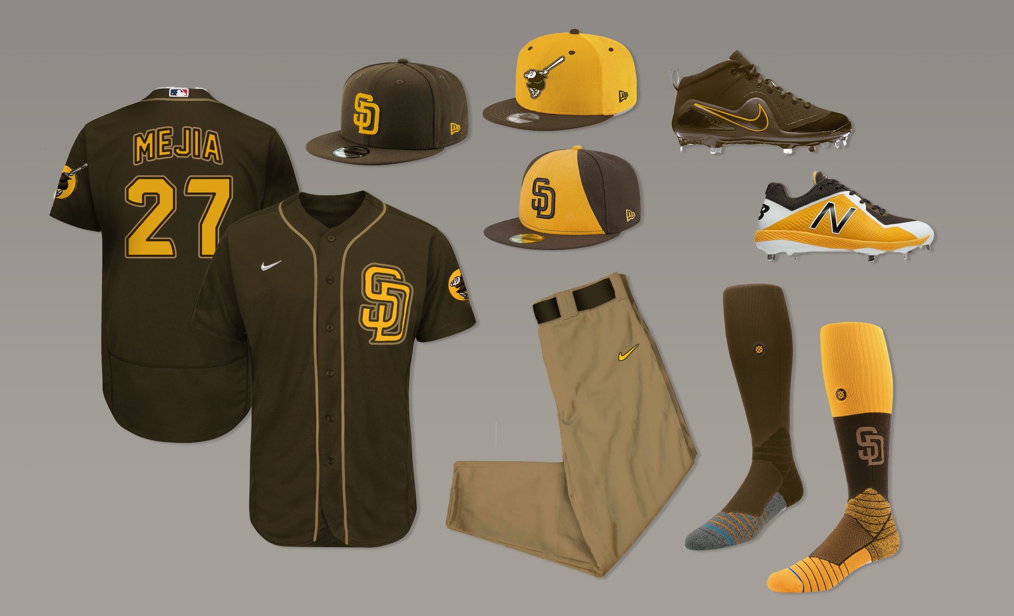 Padres Unveil New Uniforms With Brown-and-Gold Color Scheme - Sports  Illustrated