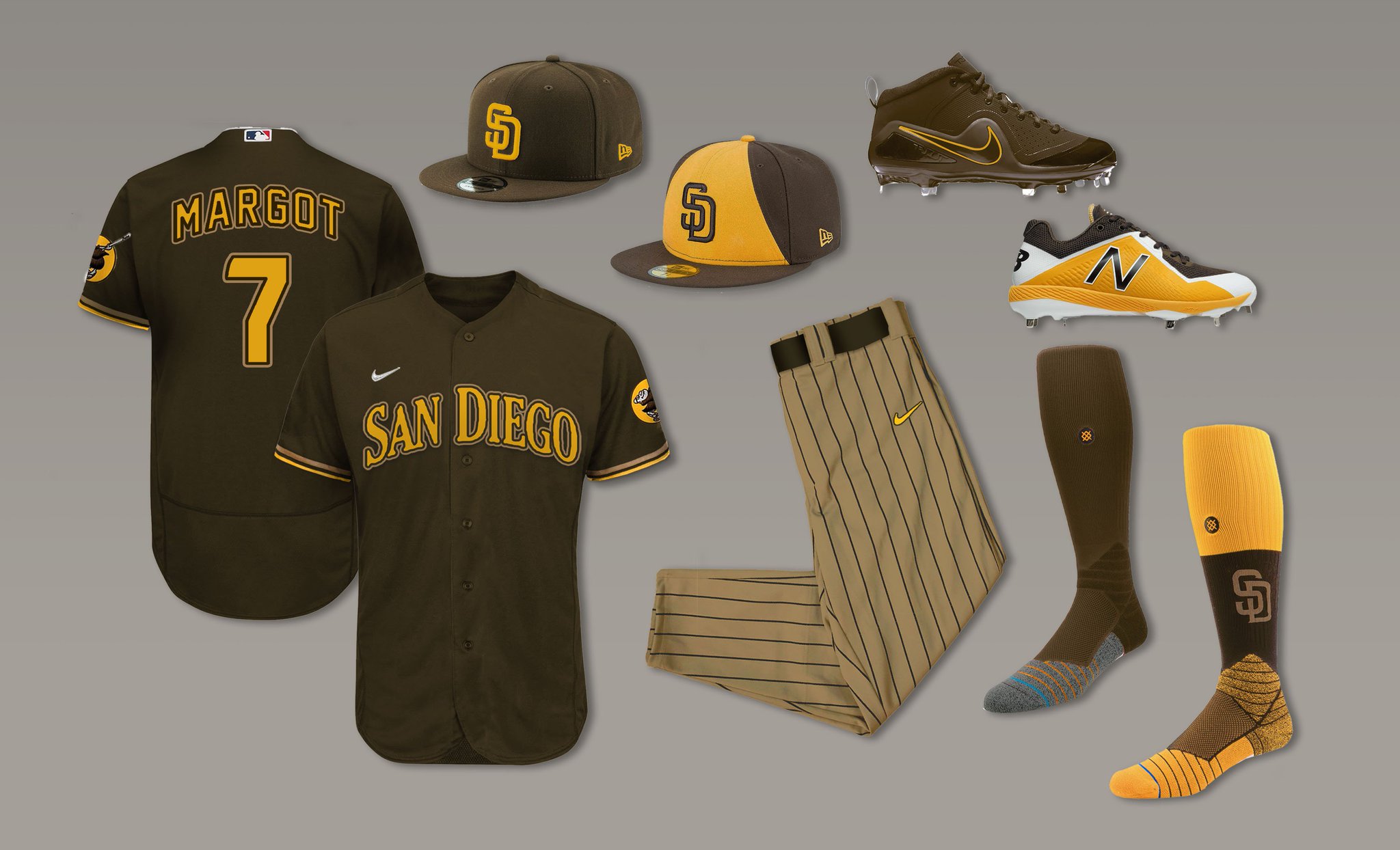 brown baseball jersey