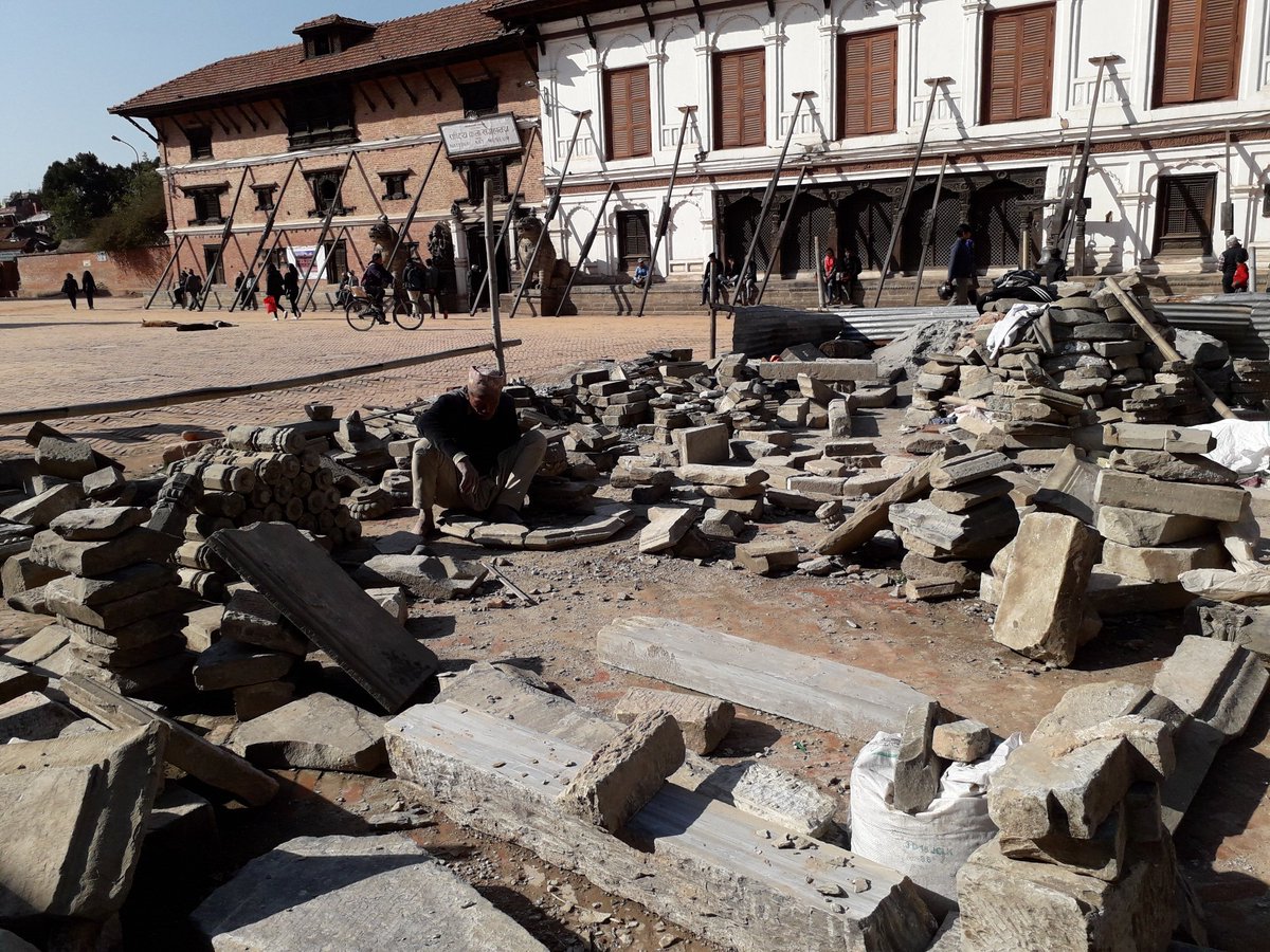 Few jobs are destined to someone ... age doesn't  matter... the experiences, patience , dedication does matter ...
#BhaktapurDurbarSquare #Restoration