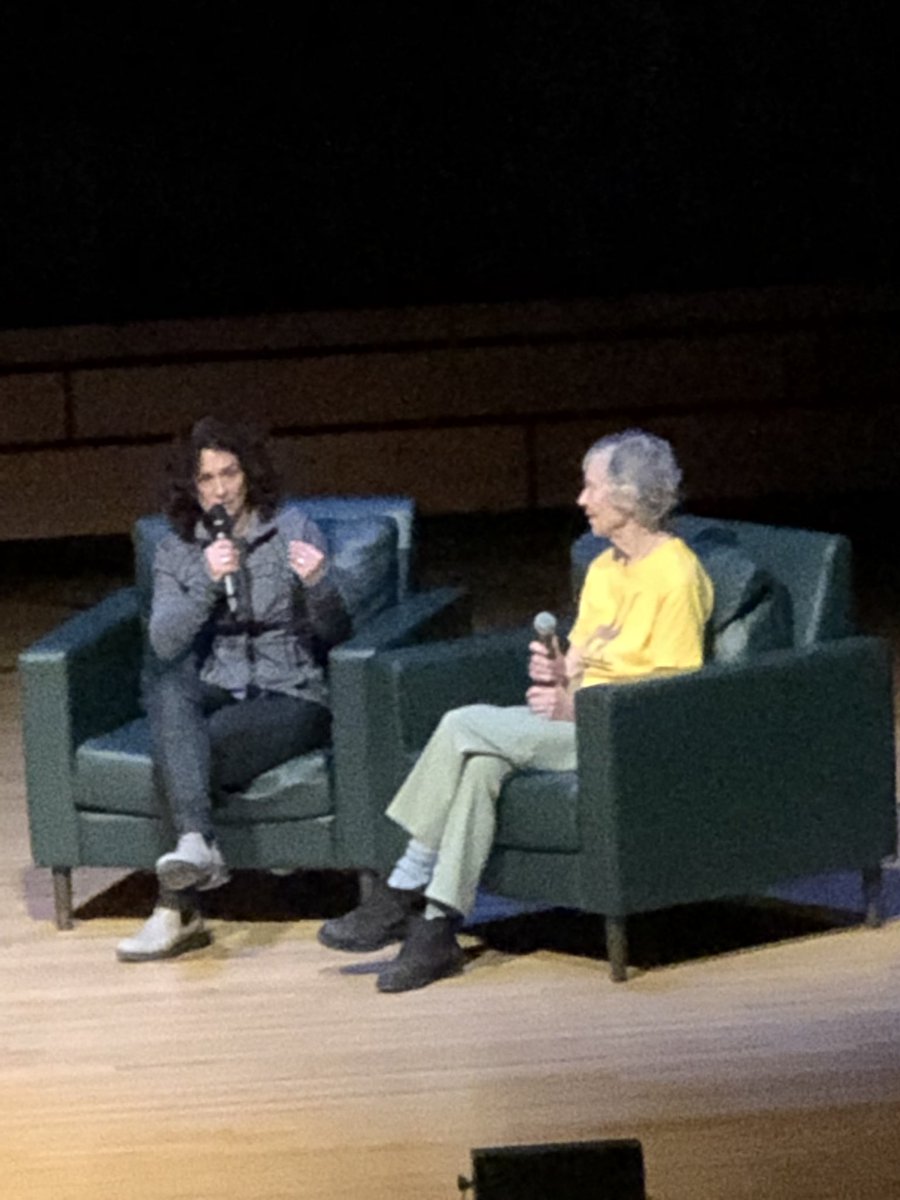2KVollebregt's tweet photo. Great start to the @kingcanfilmfest with surprise visit by scientist #anneinnisdagg. Her story is beautifully told by #AlisonReid in the film #thewomanwholovesgiraffes. https://t.co/iSjzVWVdBn https://t.co/uGWSoTkJ4t