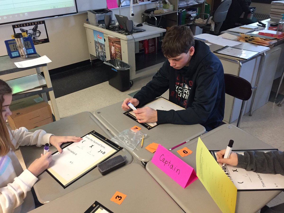 McCallMathClass's tweet image. Showdown. Factor and solve quadratics. #mccallchat #kagan
