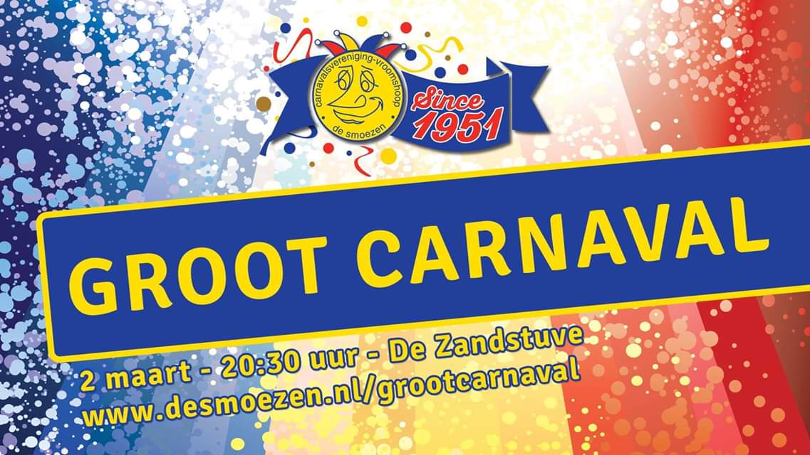 desmoezen's tweet photo. BREAKING:
Op dit moment zijn er nog slechts 40 kaarten beschikbaar voor Groot Carnaval van morgenavond! 

Wil je nog naar Groot Carnaval, ga dan nu héél snel naar https://t.co/8hf3kdNVLt en koop daar je ticket.

Er worden GEEN kaarten meer verkocht aan de deur. https://t.co/K1Zc0tWNzH