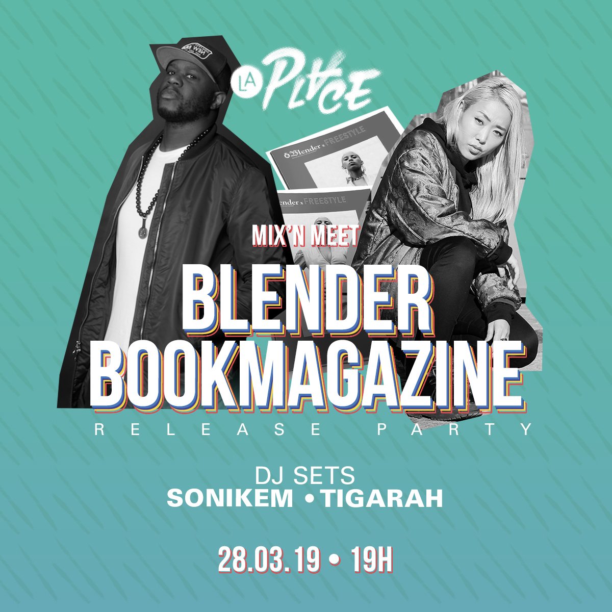 LaPlaceHipHop's tweet photo. #MIXNMEET
On se retrouve le 28.03 pour un DJ Set spécial #BLENDER avec aux platines @Sonikem et @TigaraheLaura ! 💥💥💥
Entrée libre ! https://t.co/Uovtueeusk