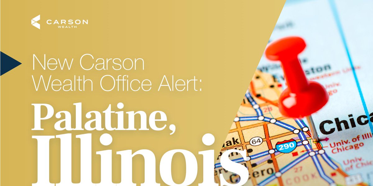 Welcome our newest Carson Wealth office in Palatine, Illinois! ow.ly/yady30nT4Y8