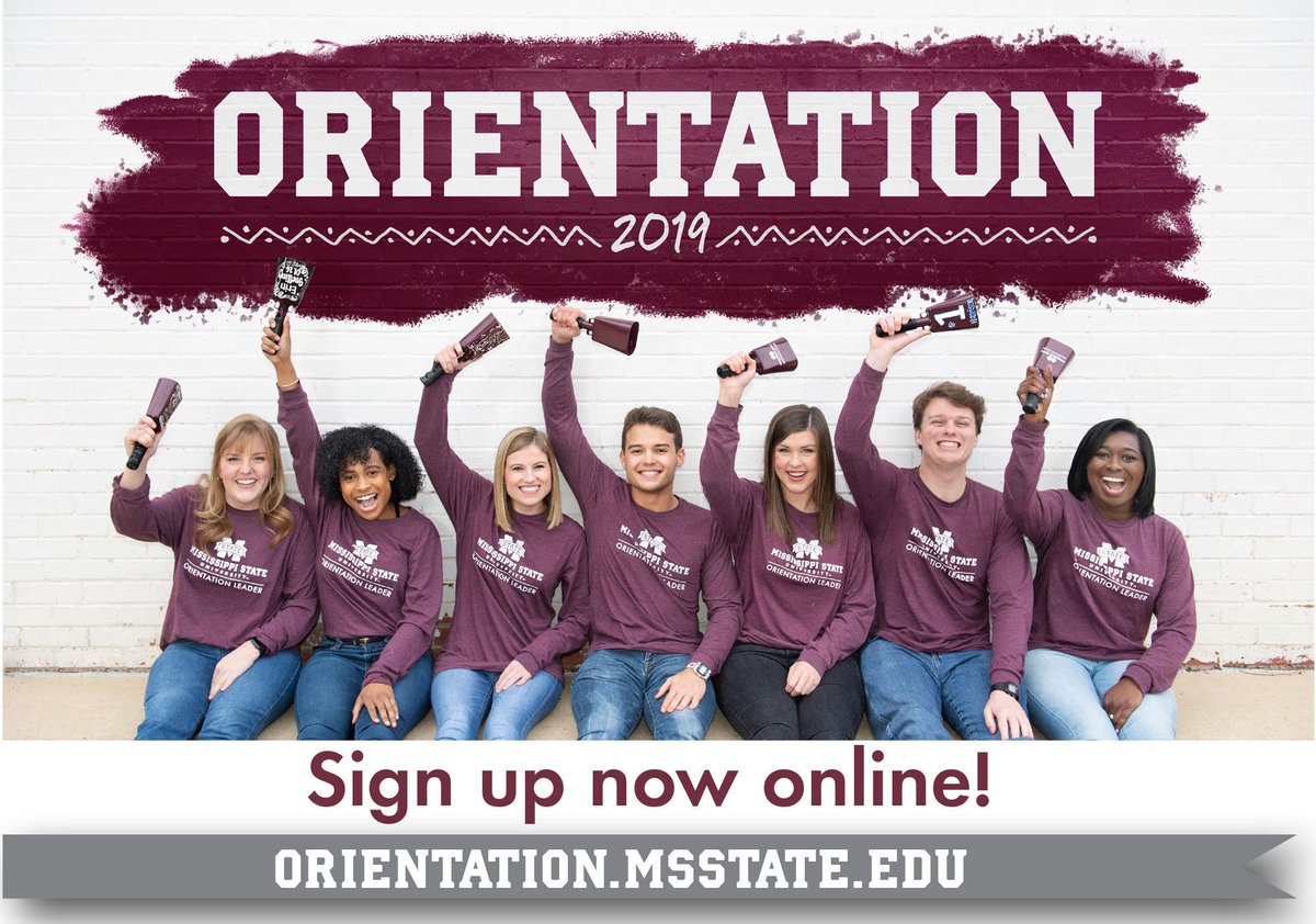 NOW LIVE: Admitted students, you are now able to sign up for Orientation &amp; confirm your enrollment to MSU at orientation.msstate.edu! We have some special messages from the Bulldog Family we want to share , so stay tuned on here &amp; our other social media platforms!  #BulldogBound