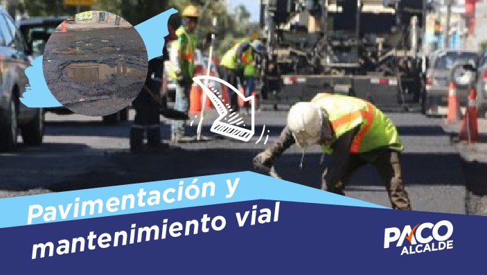PacoMoncayo's tweet photo. Para que puedas transitar en las calles y vías sin afectar tu vehículo o bicicleta, trabajaremos en la pavimentación y mantenimiento vial de toda nuestra ciudad. ¡Hagamos juntos #ElQuitoQueSoñamos https://t.co/e1qizijc7M