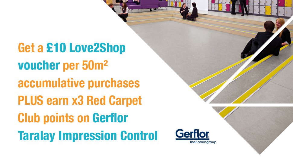 tradechoicecnf's tweet photo. Get a £10 Love2Shop Voucher PLUS earn x3 Red Carpet Club points on every 50m² accumulated purchases on #Gerflor Taralay Impression Control. Click on the link to find out more: https://t.co/SHSLof9z3D  Want to join the Red Carpet Club? https://t.co/GV0WeM9jBE … https://t.co/bbESRA9fgo