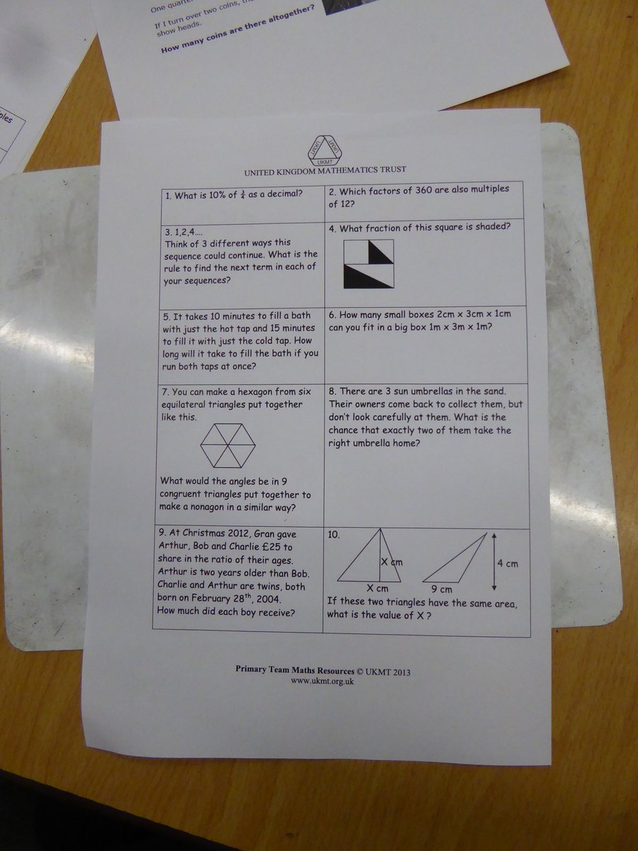 leighfield_acad's tweet image. Lots of enthusiastic Year 6 mathematicians at Magic Maths Club today! Busy solving &apos;In the Money&apos; from NRICH and tackling some challenging problems from the UKMT. 🔢😀  @nrichmaths @UKMathsTrust @DSATMaths @UppMaths