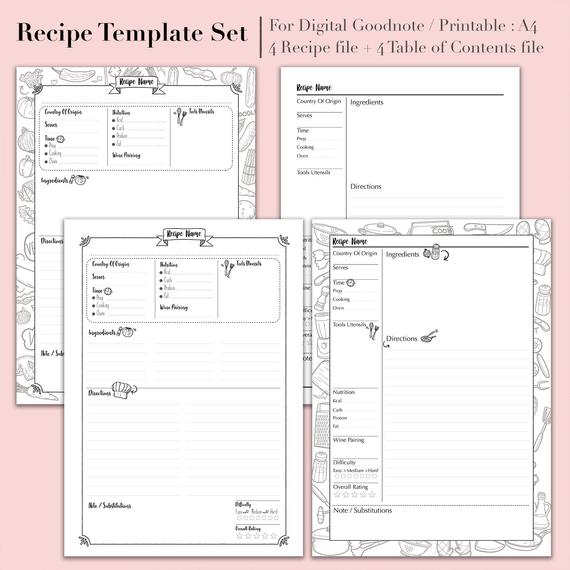 DIY Recipe Book (with Free Printable Recipe Binder Kit!)