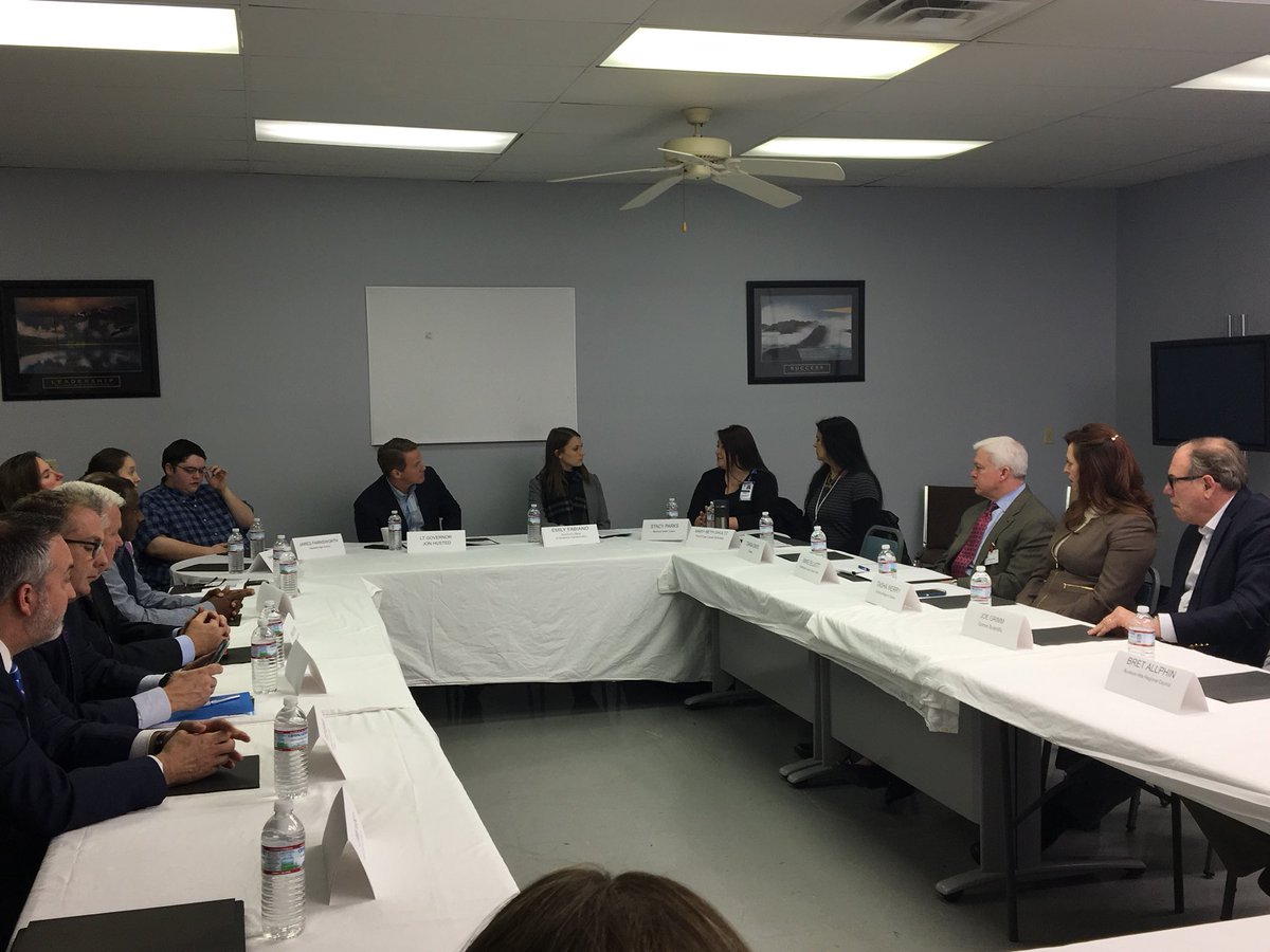 SenJonHusted's tweet image. Lt. Governor @JonHusted is continuing the Statewide Workforce Tour in Marietta at @bb2careers, a business development service that aims to bridge the gap between education and employment opportunities for students in the area.