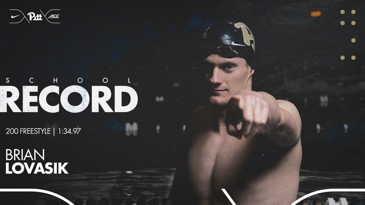 Pitt_SWIM_DIVE's tweet photo. #ACCSD 200 Free | Finalist

🚨 SCHOOL RECORD 🚨

The senior with an amazing swim!

Brian Lovasik
🏆 12th (B) | ⏱️ 1:34.97 (SR, PR)

#H2P 💦 #H2oP https://t.co/87u7Gxhmdk