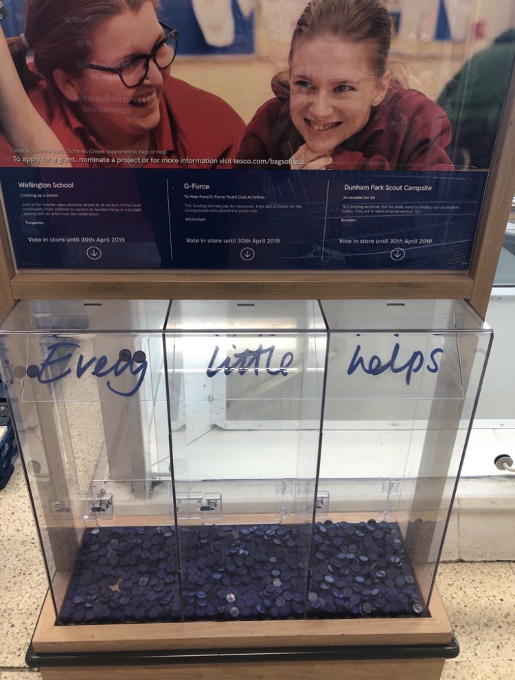 DpscFo's tweet photo. In store now. Please give us your vote. @tescoALT @dunhamscoutcamp @UKScouting @GMWScouts #Altrincham #Hale #Tesco https://t.co/weMOqrwnpu