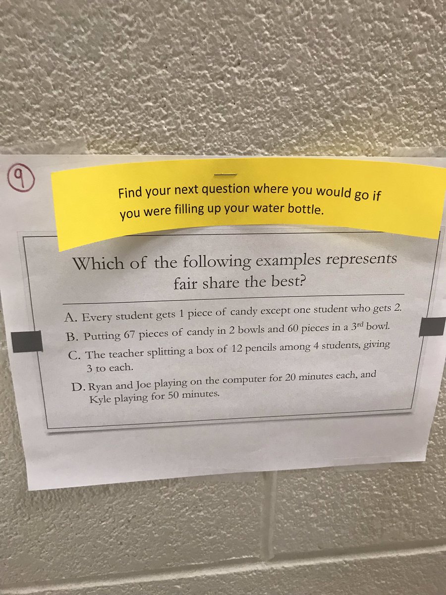 MMcEachenTVDSB's tweet image. My students had to search for their questions about mean, median and mode this morning. They complained about all the stairs! #movement #mathhunt @RickHansentvdsb