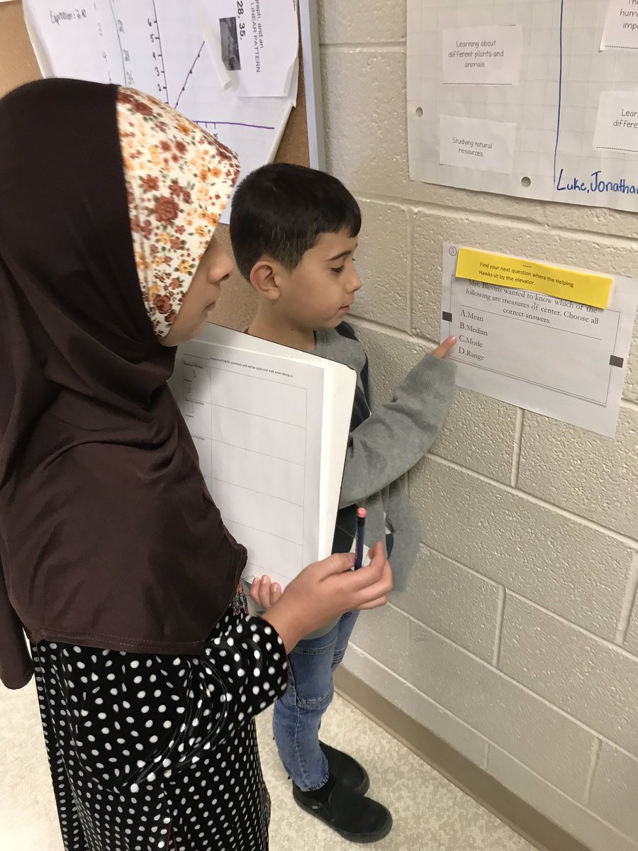 MMcEachenTVDSB's tweet image. My students had to search for their questions about mean, median and mode this morning. They complained about all the stairs! #movement #mathhunt @RickHansentvdsb