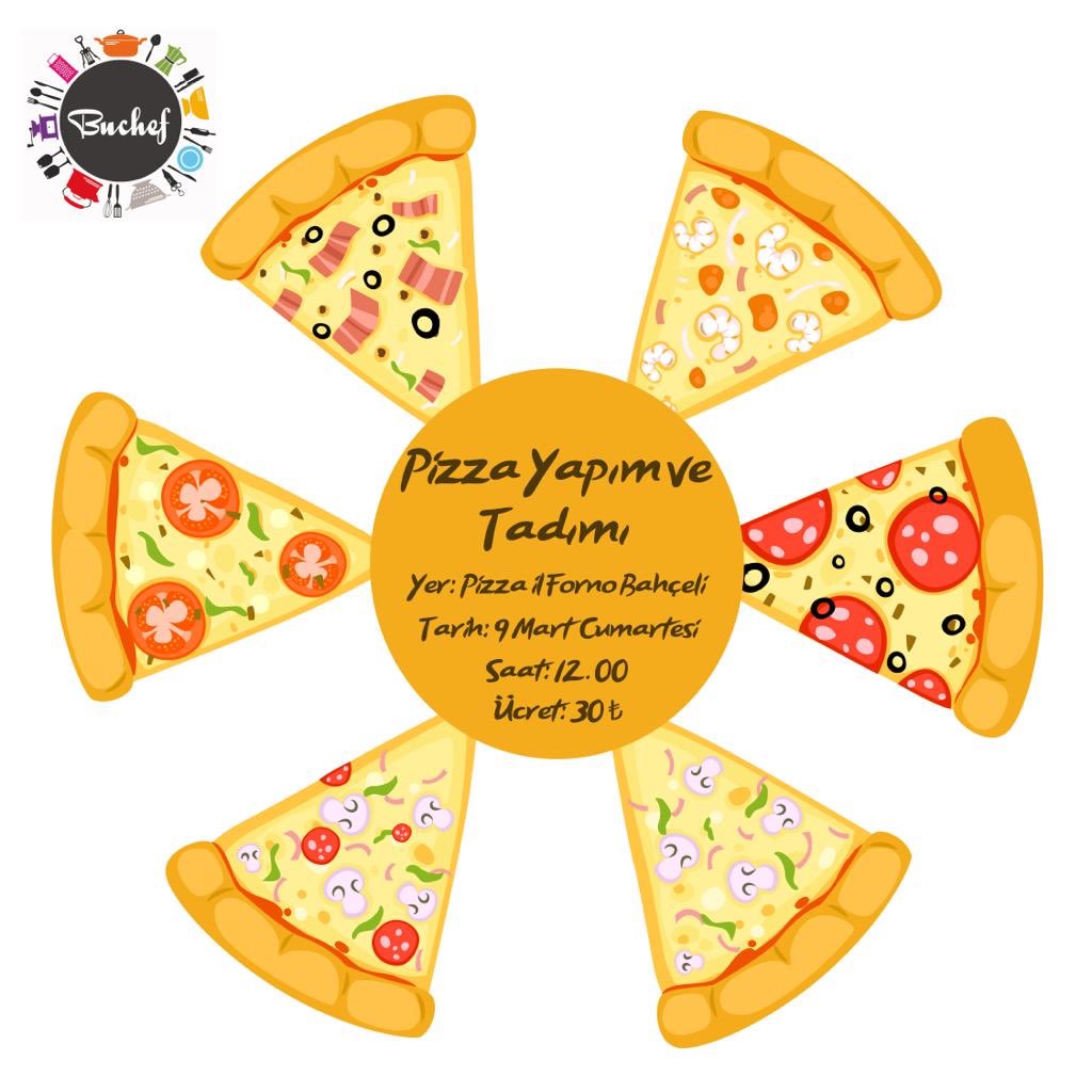 IL FORNO PİZZA’NIN YAPIM&amp;TADIM ETKİNLİĞİNİ ÖZLEYENLER BURDA MI? 🍕 
•
Dilediğiniz pizzayı yapabilmeniz için 9 Mart Cumartesi günü Il Forno Bahçelievler’de buluşuyoruz! 🤩
Not: İçecek fiyata dahildir. 
•
Kayıt formu profilimizdeki linkte!📋
#birtutamgastronomi
