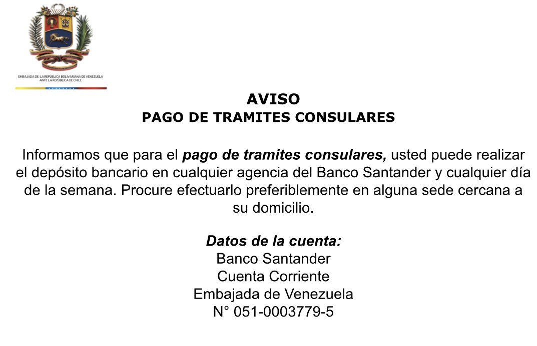Embajada de Venezuela en Chile tweet media