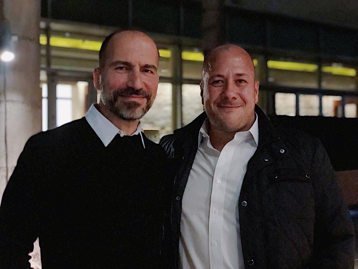 Como parte de las actividades de la gira a California, tuve la oportunidad de reunirme en #SanFrancisco con el equipo directivo de #Uber, representado por Dara Khosrowshahi y George Gordon.