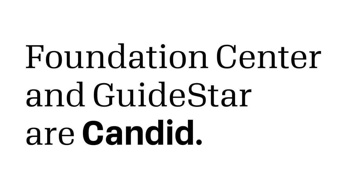 We want to be candid. We’ve joined with Foundation Center to form @CandidDotOrg. Follow us and stay in the know.