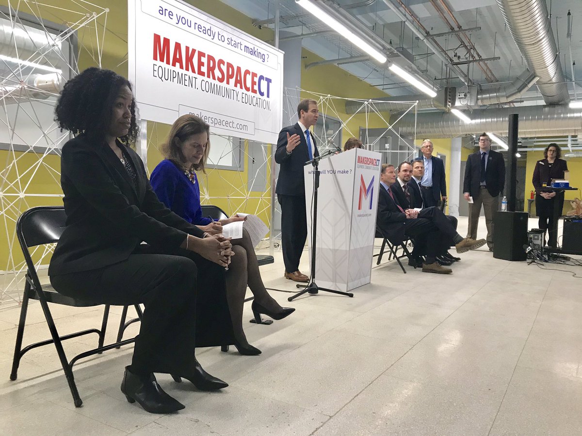 LtFoley's tweet photo. MakerSpaceCT #MakerSpaceCT ground breaking today in Hartford. #innovation for those with vision https://t.co/IUyttVgEdT