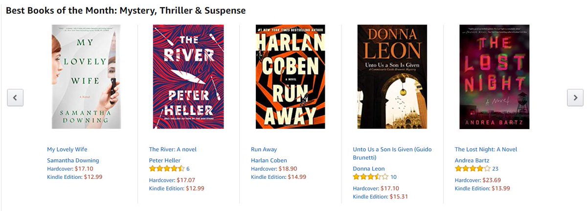 JAMonroe's tweet photo. #1 in Mystery, Thriller, &amp; Suspense BABYYYY!! GET YOUR PREORDERS, YA CREEPS!! #MyLovelyWife @smariedowning @Bpoelle @BerkleyPub 
https://t.co/DSe4NM6Jf4 https://t.co/XzE2zlqJAx