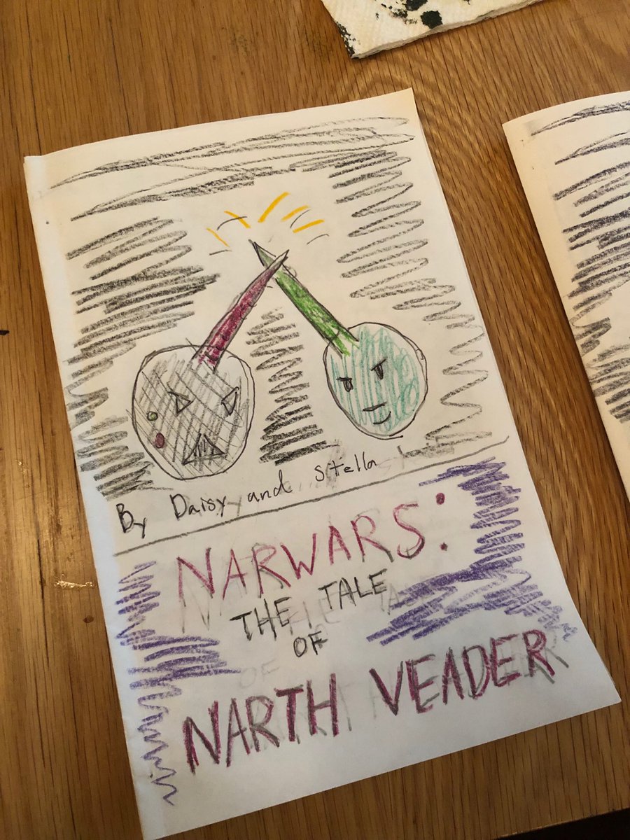 My daughter wrote her first comic book!!

(It’s like Star Wars, but with Narwhals)