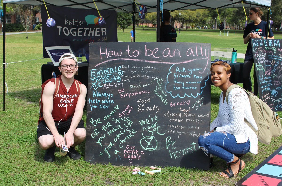 InWorkPlayLife's tweet photo. We are celebrating Zero Discrimination Day, an annual day celebrated by the United Nations that aims to promote equality and diversity. To celebrate with us stop by the Plaza from 11 a.m. to 3 p.m. to learn how to be an ally and make UF a more inclusive environment. #allyspace https://t.co/8RxCD90ErU