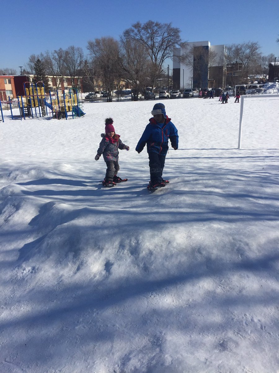 KPCkinders1's tweet photo. We had so much fun snowshoeing this morning!! https://t.co/e4stXA08yi