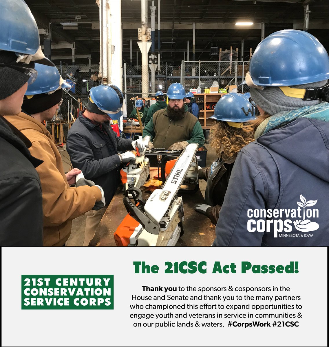 conservcorps's tweet image. Thank you @BettyMcCollum04 @RepDeanPhillips @RepTomEmmer for your support of #LandsPackage2019 &amp;amp; #21CSC Act. We’re excited to see this bill become law &amp;amp; are eager to engage more young ppl in #nationalservice on #publiclands &amp;amp; in Minnesota communities #CorpsWork @TheCorpsNetwork