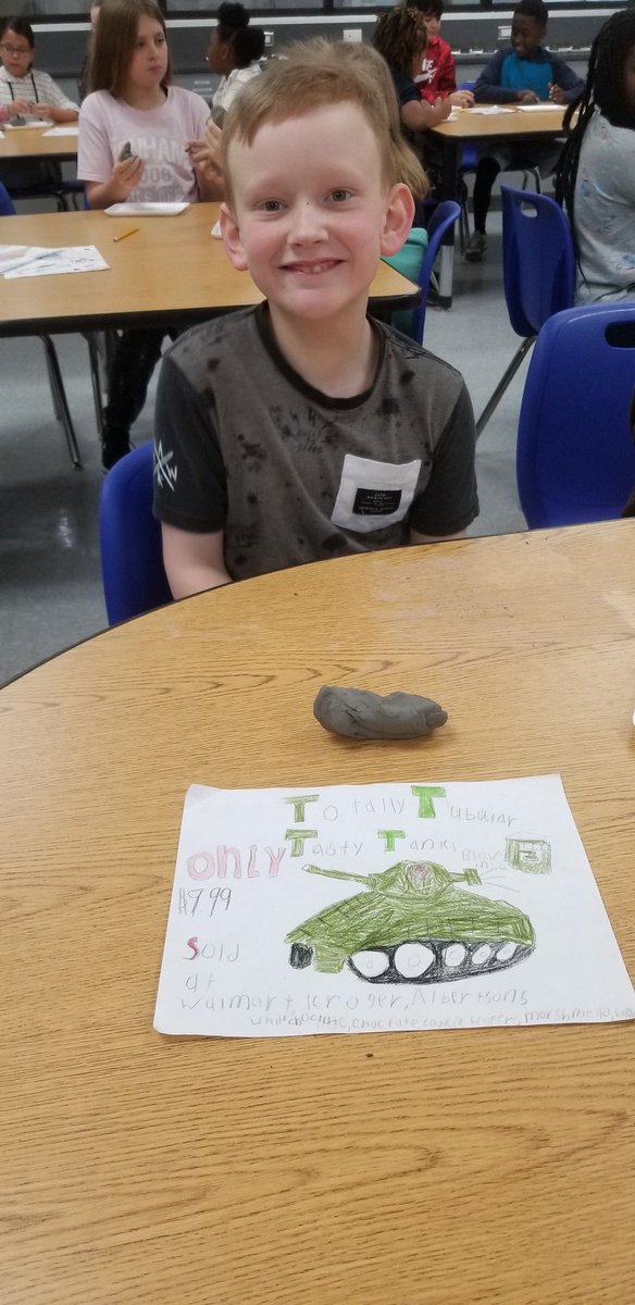 mdavilacorey's tweet photo. After reading The Candymakers by Wendy Mass, we designed our own types of candy, and now we're making them out of clay.  @CoreyFADL @wenmass https://t.co/D7kKmeIzof