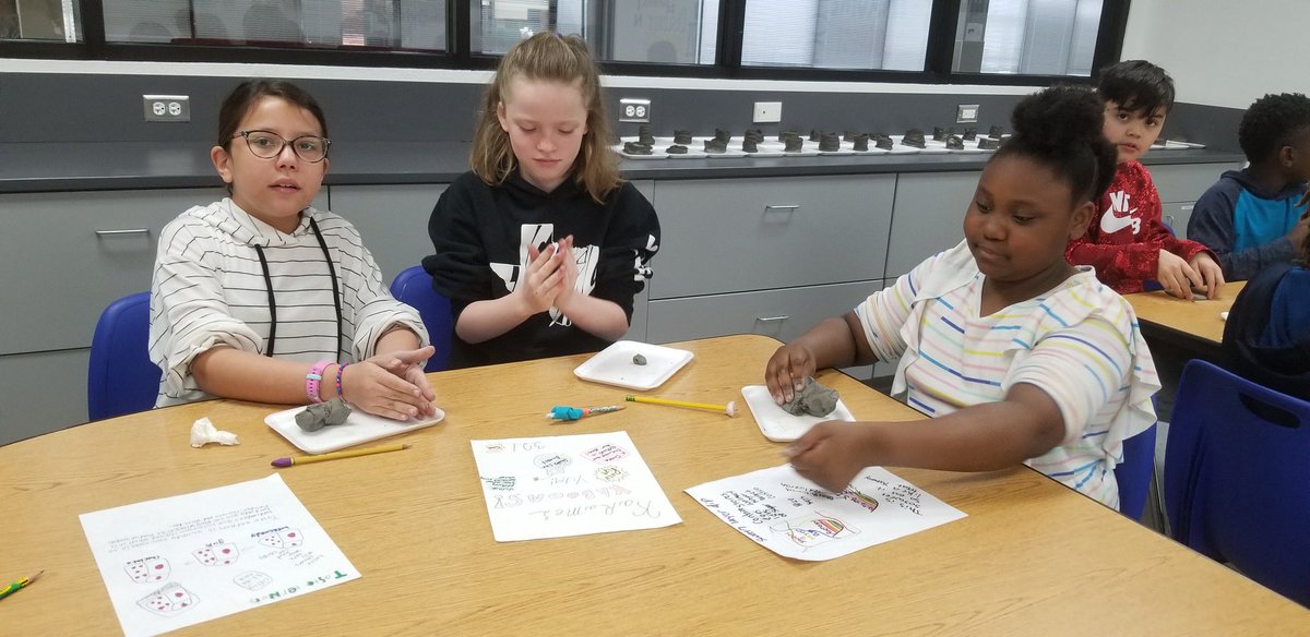 mdavilacorey's tweet photo. After reading The Candymakers by Wendy Mass, we designed our own types of candy, and now we're making them out of clay.  @CoreyFADL @wenmass https://t.co/D7kKmeIzof