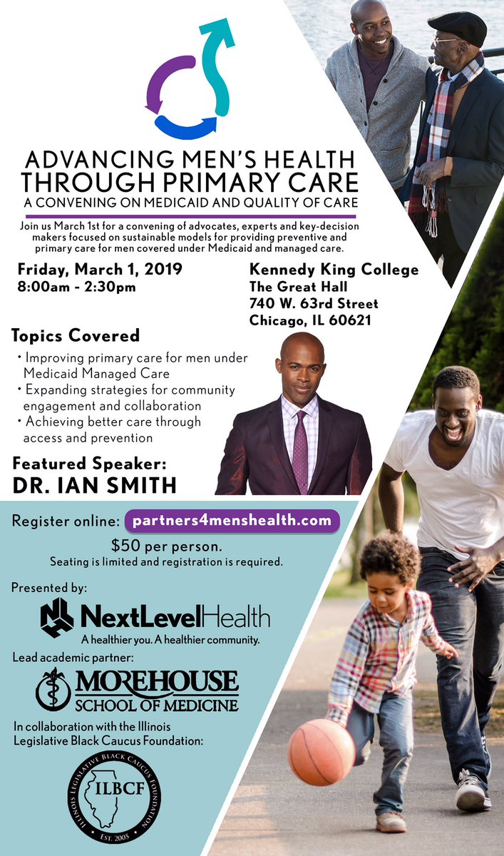 Great discussion and speakers @NextLevelIL’s Advancing Men’s Health thru Primary Care. Medicare will take care of pts on dialysis but not before! We need to incentivize prevention and treat #HTN! <a href="/DrWhitaker/">Dr. Cheryl Whitaker</a> <a href="/cardio10s/">Kim Williams</a> <a href="/NMHheartdoc/">Clyde Yancy, MD, MSc</a> <a href="/Sfugarmd/">Setri Fugar MD</a> <a href="/ABCardio1/">Association of Black Cardiologists</a> <a href="/kevindharker/">Kevin Harker</a> @HeartChicago