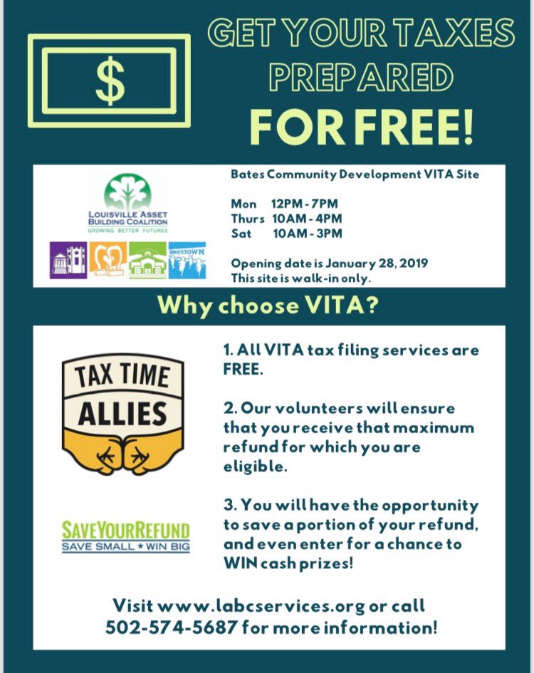 BatesMemorial's tweet photo. 1228 S. Jackson Street, Louisville KY! 

You must show photo ID and Social Security ID to participate!
#BatesMemorial #BatesCDC @FBruceWilliams https://t.co/FQP8NDRd8D
