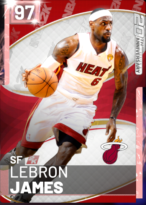 NBA2K19 MyTeam 20th Cover Pink DIamond 