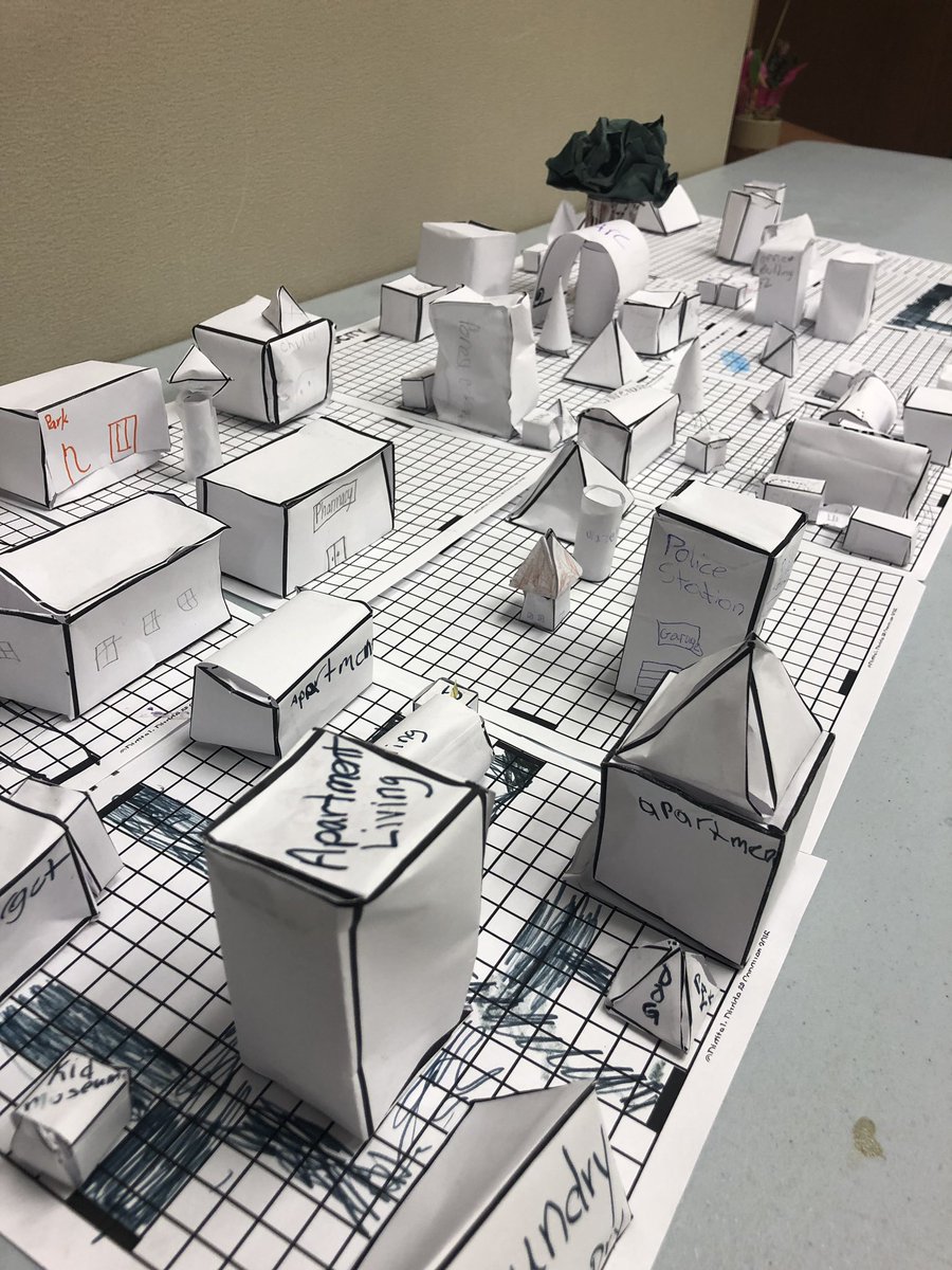 When we make real-world connections, our learning becomes so much more concrete.  Students use synergy to create 3D city maps to wrap up their study of geometry skills @RiverBirch_Elem