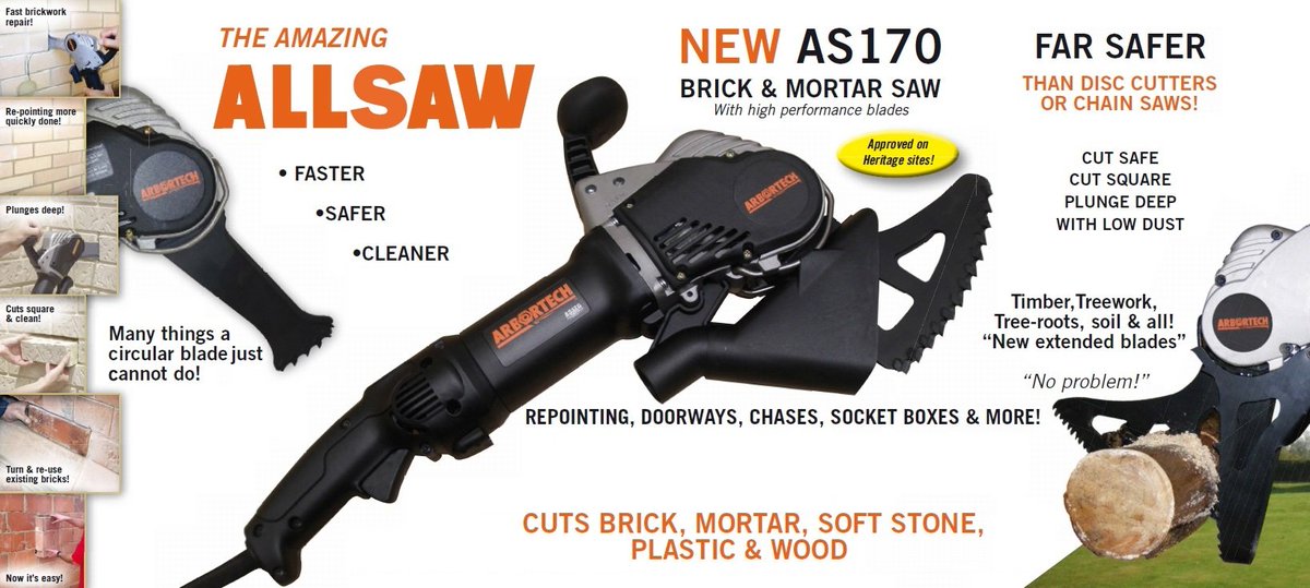Protect yourself from harmful #construction dust - use the amazing AS170 #brick &amp; #mortar ALLSAW with dust capture boot! #FridayFeeling