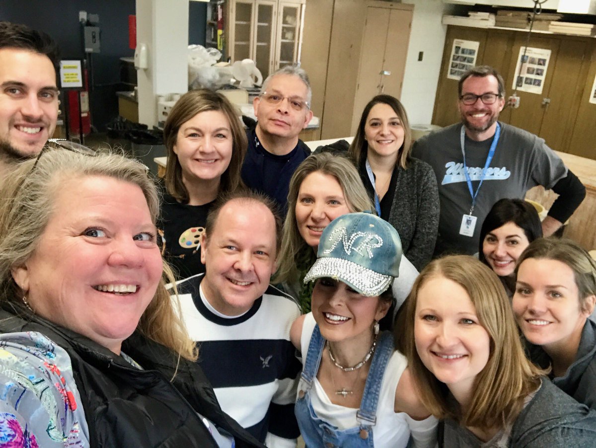 The Art Educators of District 45, District 88, District 48, and others!! Great collaboration time!! ⁦⁦<a href="/D45Schafer/">Schafer School</a>⁩ ⁦<a href="/D45Schools/">School District 45</a>⁩